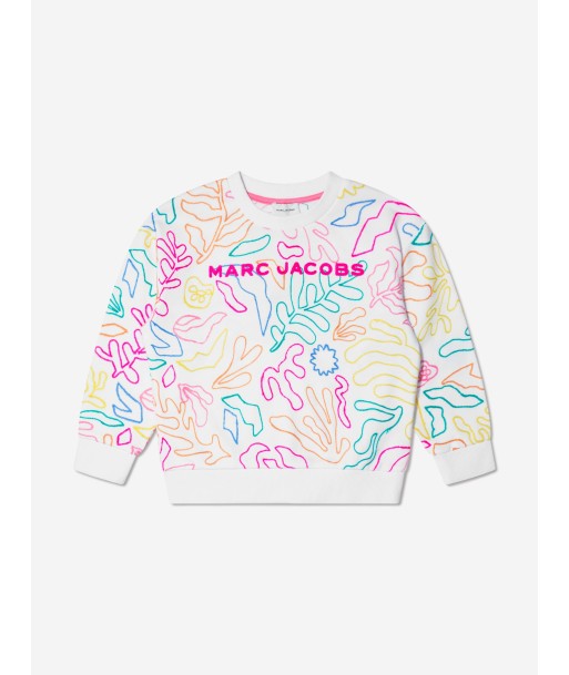 MARC JACOBS Girls Embroidered Sweatshirt in White france