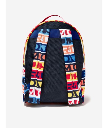 MARC JACOBS Kids Logo Print Backpack in Blue paiement sécurisé