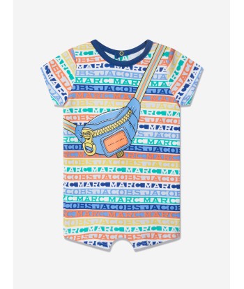 MARC JACOBS Baby Boys Bag Print Logo Romper in Multicolour offre 