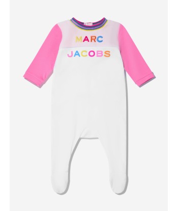 MARC JACOBS Baby Girls Embroidered Logo Babygrow in Pink 2 - 3 jours ouvrés.