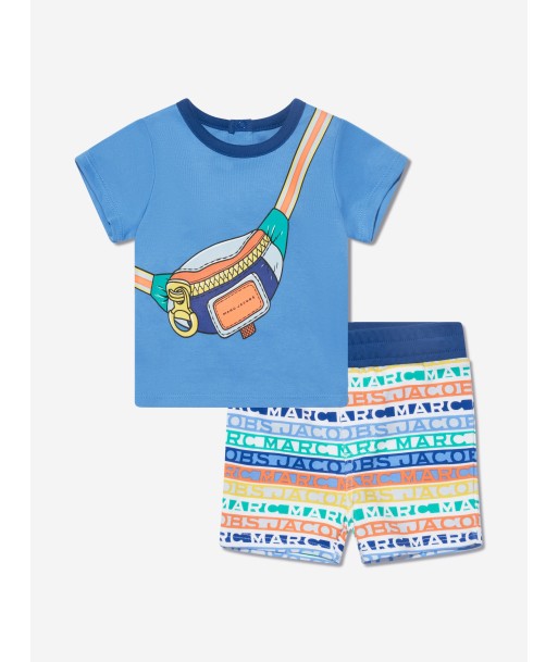 MARC JACOBS Baby Boys T-Shirt And Shorts Set in Blue Voir les baskets