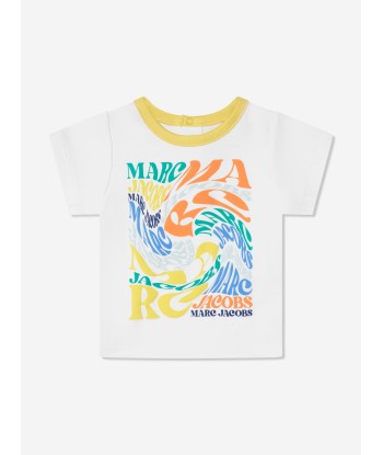 MARC JACOBS Baby Boys T-Shirt And Shorts Set in White ouvre sa boutique