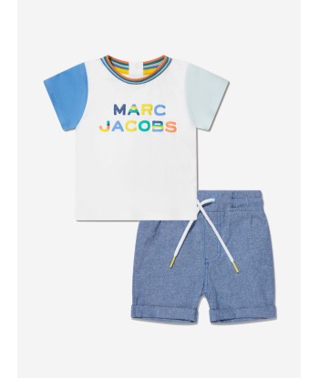 MARC JACOBS Baby Boys T-Shirt And Shorts Set in White de France