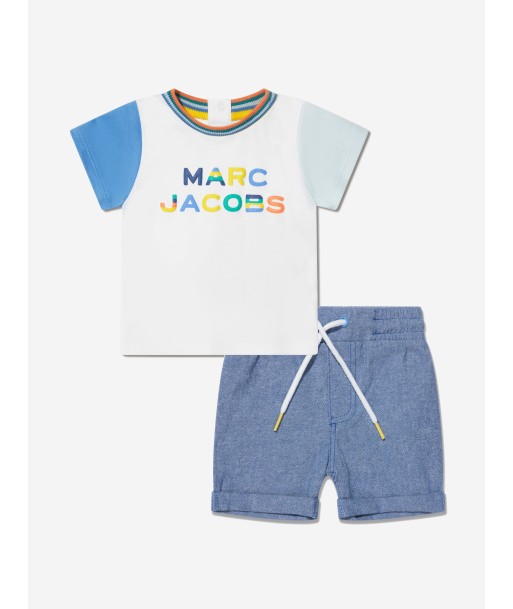 MARC JACOBS Baby Boys T-Shirt And Shorts Set in White de France