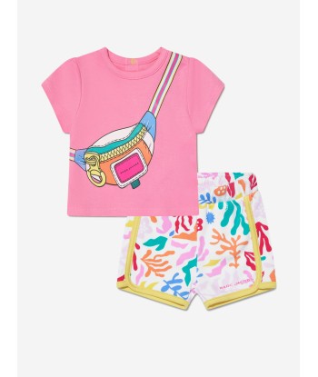 MARC JACOBS Baby Girls T-Shirt And Shorts Set in Pink de technologie