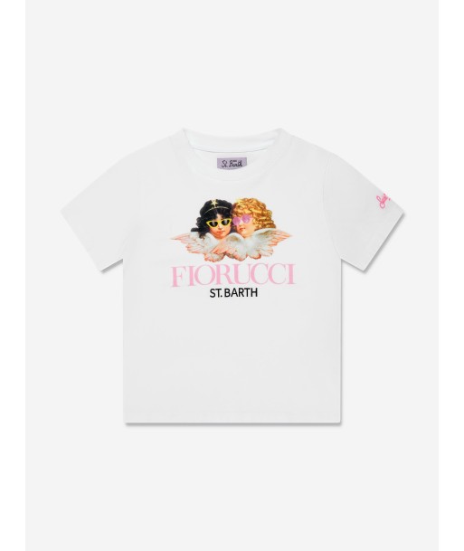 MC2 Saint Barth Girls Fiorucci Angels T-Shirt in White vous aussi creer 