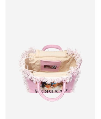 MC2 Saint Barth Girls Fiorucci Canvas Bag in Pink pas cher chine