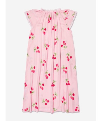 Amiki Children Girls Calista Raspberry Print Nightdress in Pink plus qu'un jeu 