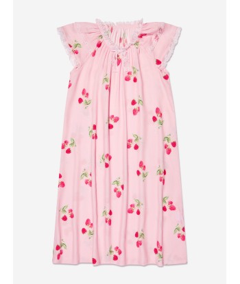 Amiki Children Girls Calista Raspberry Print Nightdress in Pink plus qu'un jeu 