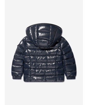 Moncler Enfant Girls Down Padded Bady Jacket in Navy Livraison rapide