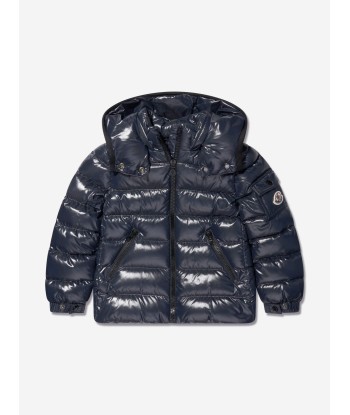 Moncler Enfant Girls Down Padded Bady Jacket in Navy Livraison rapide