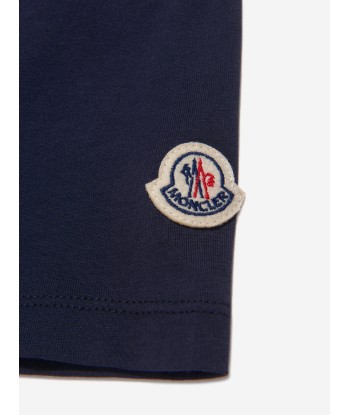 Moncler Enfant Kids Born To Protect T-Shirt in Navy prix pour 