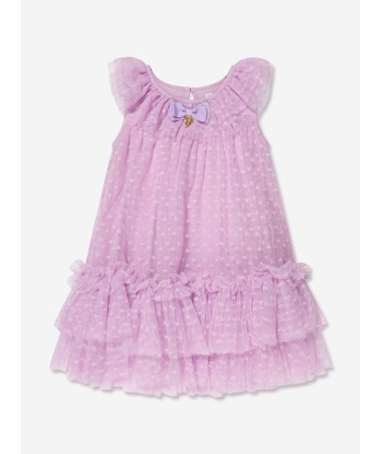 Angels Face Girls Tulle Hearts Dress in Violet français