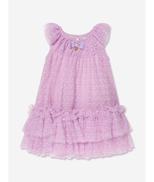 Angels Face Girls Tulle Hearts Dress in Violet français