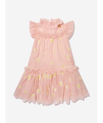 Angels Face Girls Marigold Sequin Daisy Dress in Pink paiement sécurisé