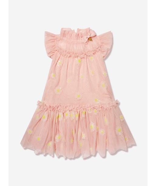 Angels Face Girls Marigold Sequin Daisy Dress in Pink paiement sécurisé