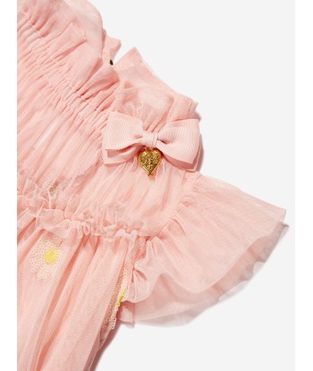 Angels Face Girls Marigold Sequin Daisy Dress in Pink paiement sécurisé