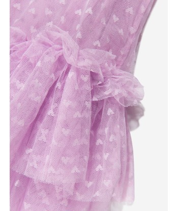 Angels Face Girls Tulle Hearts Dress in Violet français