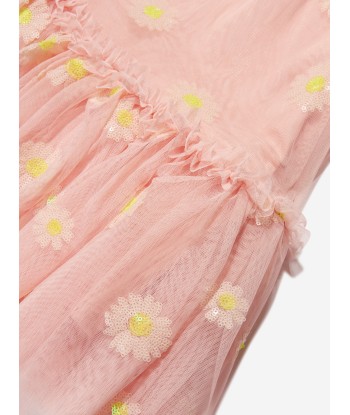 Angels Face Girls Marigold Sequin Daisy Dress in Pink paiement sécurisé