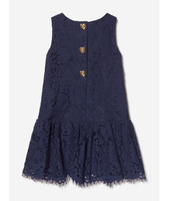 Angels Face Girls Sleeveless Lace Nel Dress in Navy Les êtres humains sont 