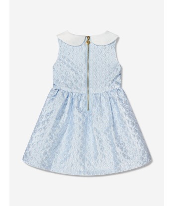 Angels Face Girls Sanita Jacquard Dress in Blue est présent 