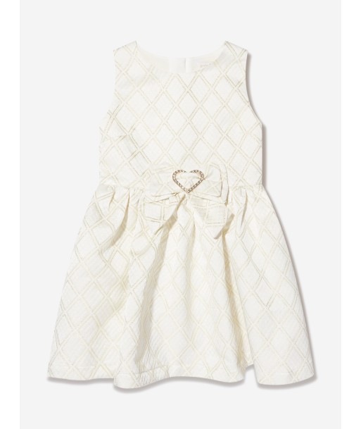 Angels Face Girls Ursula Heart Bow Dress in White sur le site 