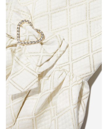 Angels Face Girls Ursula Heart Bow Dress in White sur le site 