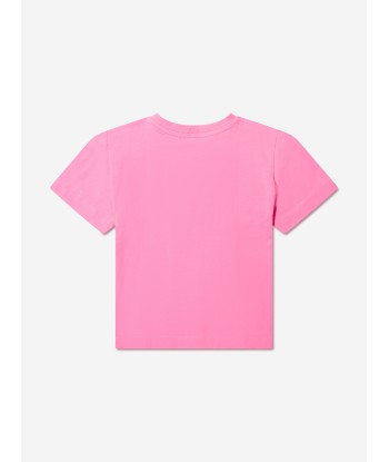 Moschino Girls Logo Maxi T-Shirt in Pink de l' environnement