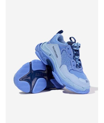 Balenciaga Boys Triple S Trainers in Blue 50% de réduction en Octobre 2024