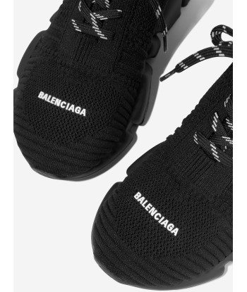 Balenciaga Kids Lace Up Speed Trainers in Black 2024