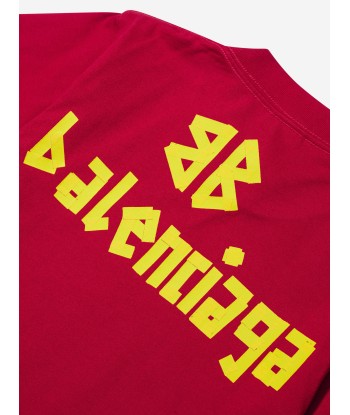 Balenciaga Kids Logo T-Shirt in Red suggérées chez