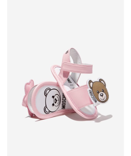 Moschino Baby Girls Bee And Teddy Bear Sandals in Pink livraison et retour toujours gratuits