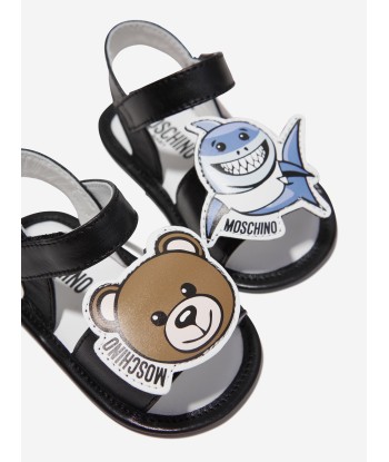 Moschino Baby Boys Shark And Teddy Bear Sandals in Black acheter en ligne