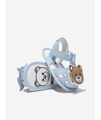 Moschino Baby Boys Shark And Teddy Bear Sandals in Blue shop