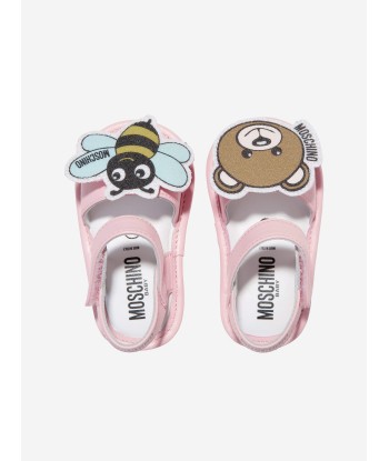 Moschino Baby Girls Bee And Teddy Bear Sandals in Pink livraison et retour toujours gratuits