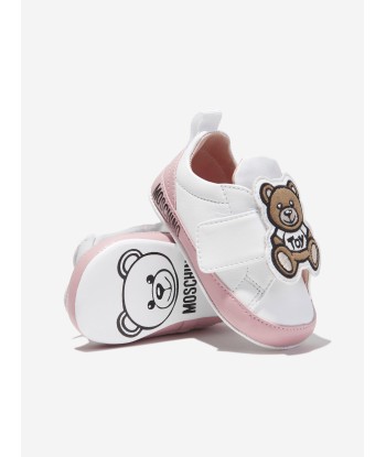 Moschino Baby Girls Teddy Bear Trainers in White à prix réduit toute l'année