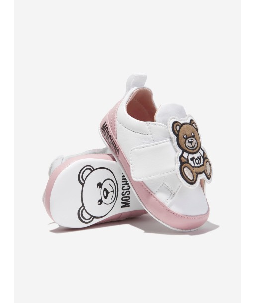 Moschino Baby Girls Teddy Bear Trainers in White à prix réduit toute l'année