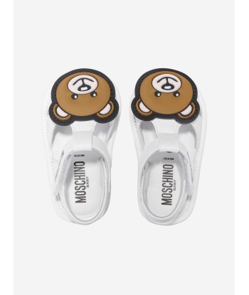 Moschino Baby Teddy Bear Sandals in White en ligne