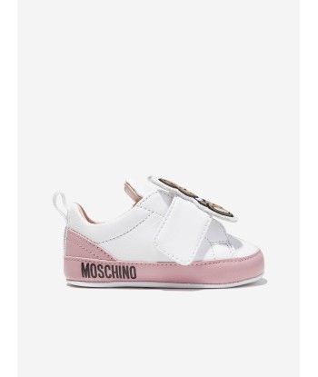 Moschino Baby Girls Teddy Bear Trainers in White à prix réduit toute l'année