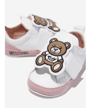 Moschino Baby Girls Teddy Bear Trainers in White à prix réduit toute l'année