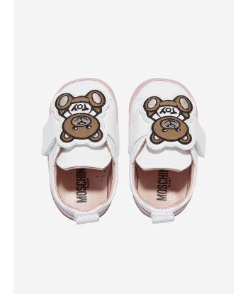 Moschino Baby Girls Teddy Bear Trainers in White à prix réduit toute l'année