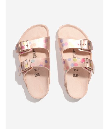 BIRKENSTOCK Girls Arizona Metallic Dots Sandals in Copper prix