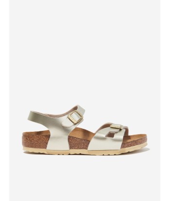 BIRKENSTOCK Girls Rio Classic Metallic Sandals in Gold Toutes les collections ici