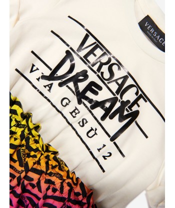 Versace Girls Patterned T-Shirt Dress en ligne des produits 