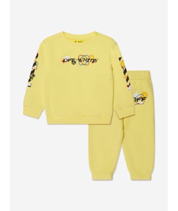 Off-White Baby Boys Off Planets Tracksuit in Yellow france