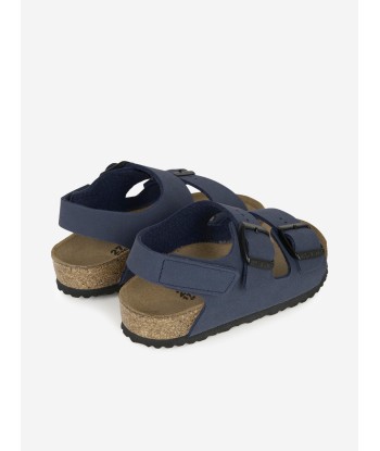 BIRKENSTOCK Boys New York Sandals in Navy solde