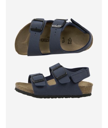 BIRKENSTOCK Boys New York Sandals in Navy solde