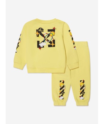 Off-White Baby Boys Off Planets Tracksuit in Yellow france