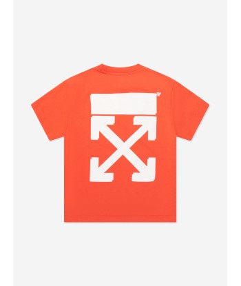 Off-White Boys Rubber Arrow T-Shirt in Red votre