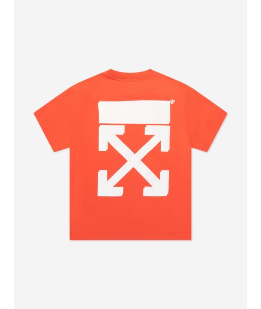 Off-White Boys Rubber Arrow T-Shirt in Red votre